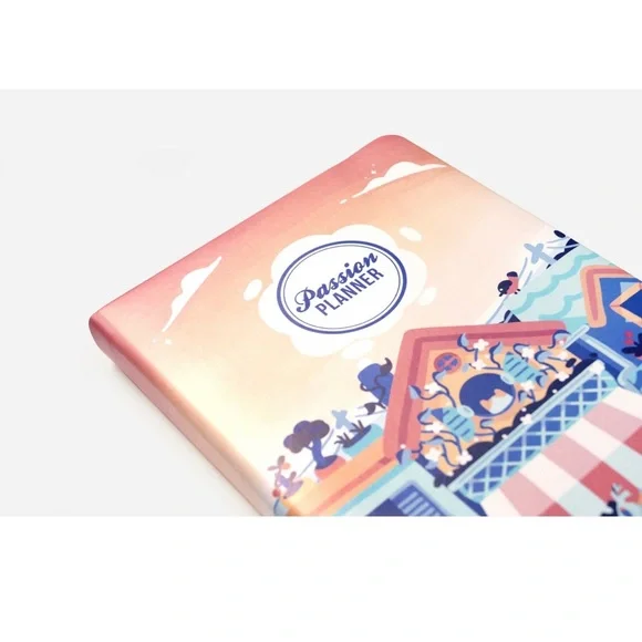 Passion Planner Hardcover Weekly Undated Planner Sunset Ave Medium New Package - Picture 3 of 7